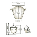 Helårs Hængekøjestol For 2 personer - Marine - Stor - La Siesta - Billede 1