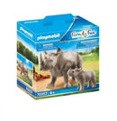 Playmobil Family Fun - Næsehorn med unge - 70357 - Fra 4 år. - Billede 1