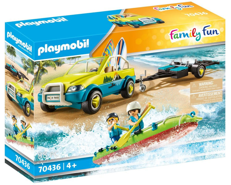 Playmobil Family Fun - Bil med kanoanhænger - 70436 - Fra 4 år. - Billede 1