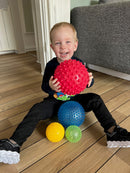 EduShapes Sansebold-sæt med 4 bolde - Ø:10 & Ø:17 cm - Fra 6 mdr.