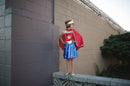 Udklædning - Superhero Pige m. pandebånd - Str. 5-6 år. - Billede 1