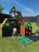 Polydron XL sæt i naturfarver - 36 dele. - Billede 1