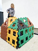 Polydron XL sæt i naturfarver - 36 dele. - Billede 1