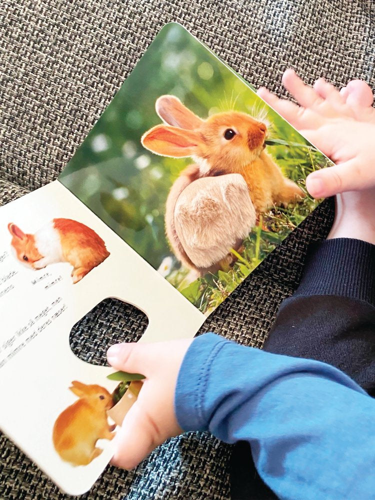 Bog - Mini røre-føle-bog med dyrebørn - 0-2 år - Billede 1