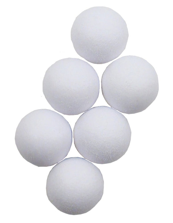 Bordfodbold bolde - Hvide - 1 Sæt med 6 stk. - Billede 1