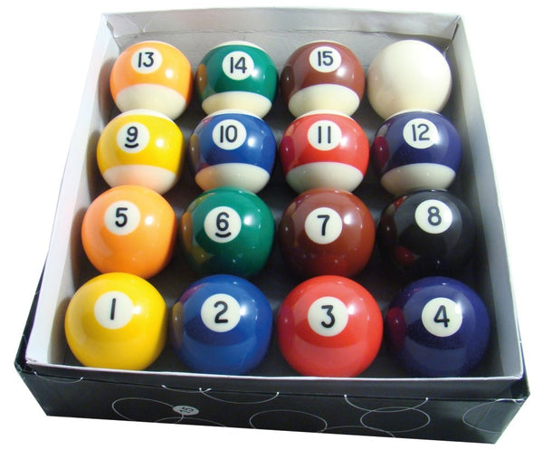 Poolballer - 1 sæt med 16 kugler - Ø 57 mm. - Billede 1