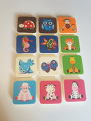 EduShape Huskespil i skum - Dyremotiver - Fra 12 mdr. - Billede 1