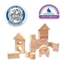 Klodser i Skum fra EduShape - Små - "wood-like" - 80 stk. - Billede 1