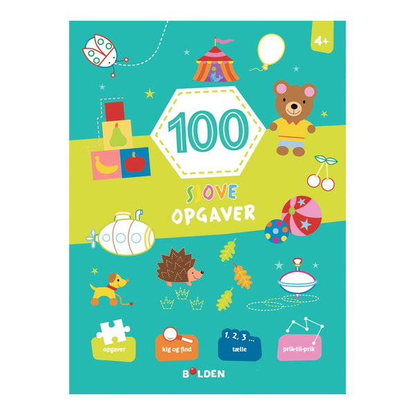 Bog - 100 sjove opgaver - fra 4 år - Billede 1