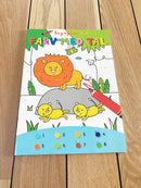 Bog - Leg & lær, farv med tal - Fra 3 år. - Billede 1