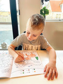 Bog - Leg 6 lær, Farv med tal - Fra 3 år. - Billede 1