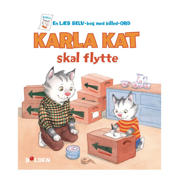 Bog - Karla kat skal flytte - Fra 3 år. - Billede 1