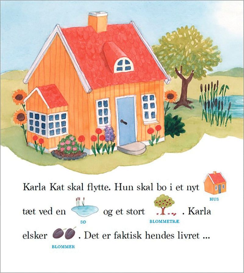 Bog - Karla kat skal flytte - Fra 3 år. - Billede 1