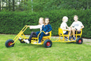 Moon-Car Gokart: MoonHarley Twin med Sidevogn - Fra 5 år. - Billede 1