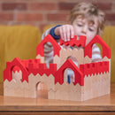 ZigZag Klodser af træ - Borg - 48 dele - Billede 1