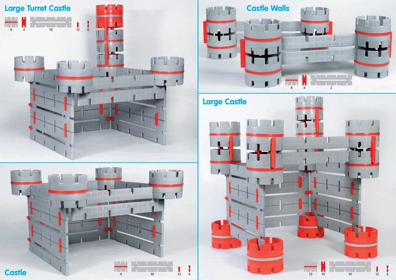 Constructa Castle - Byg En Borg - 54 dele - fra 2 år - Billede 1