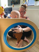 Aktivitetscenter i træ - 120 x 120 x 77 cm - Fra 1 år. - Billede 1