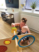 Aktivitetscenter i træ - 120 x 120 x 77 cm - Fra 1 år. - Billede 1