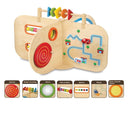 Aktivitetscenter i træ - 120 x 120 x 77 cm - Fra 1 år. - Billede 1