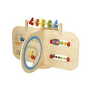 Aktivitetscenter i træ - 120 x 120 x 77 cm - Fra 1 år. - Billede 1