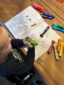 Malehæfte - Dinosaurer - 16 sider