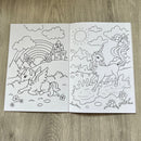 Malehæfte - Magiske enhjørninger - 16 sider