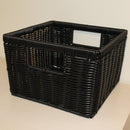 Kurv i Plastflet - Sort - 1 stk - L24,5 x B24,5 x H16 cm. - Billede 1