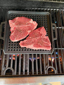 Grillplade af støbejern - 1 stk - 29x36 cm - Bon-fire - Billede 1