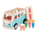 INDIGO JAMM - Retro Autocamper i træ med 5 figurer - fra 1 år. - Billede 1
