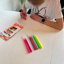 Neon tuscher 8 stk assorteret