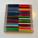 Farveblyanter - 24 stk dobbelt - 48 farver