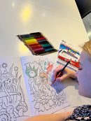 Farveblyanter - 24 stk dobbelt - 48 farver