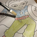 3-i-1 farvekridt Baby - 6 stk. forskellige farver