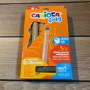 3-i-1 farvekridt Baby - 6 stk. forskellige farver