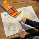 3-i-1 farvekridt Baby - 6 stk. forskellige farver