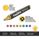 Metallic voks farvestifter 8 stk trekant - Billede 1