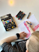 Metallic voks farvestifter - 8 stk. forskellige farver