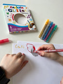 Glitter markers tuscher - 6 stk. forskellige farver
