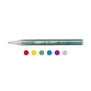 Glitter markers tuscher 6 stk. 1mm tip - Billede 1