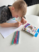 Glitter markers tuscher - 6 stk. forskellige farver