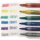 Panduro Sten tusch med glimmer 6stk. ass - Billede 1