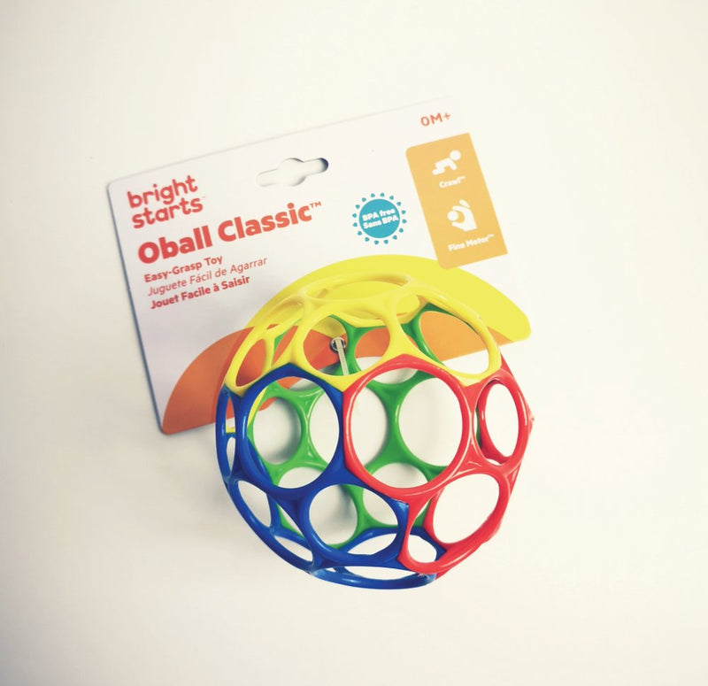Oball Classic babylegetøj bold - 1 stk -Ø:9 cm - Fra 0 år. - Billede 1