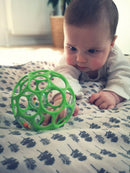 Oball Rattle babylegetøj bold - 1 stk - Ø:9 cm - Fra 0 år. - Billede 1