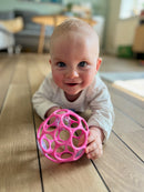 Oball Rattle babylegetøj bold - 1 stk - Ø:9 cm - Fra 0 år.