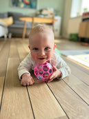 Oball Rattle babylegetøj bold - 1 stk - Ø:9 cm - Fra 0 år.