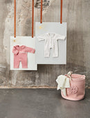 byASTRUP Strikket Dukketæppe i creme farve. - Billede 1