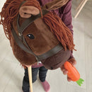 Kæphest af poppeltræ - Brun - L:90 cm - Fra 3 år. - Billede 1