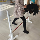 Kæphest af poppeltræ - Sort - L:90 cm - Fra 3 år. - Billede 1