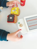 Legemad, Brødrister m tilbehør i FSC-træ - MaMaMeMo - Fra 2 år - Billede 1