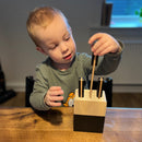 Mamamemo Legekøkken - Knivblok i træ